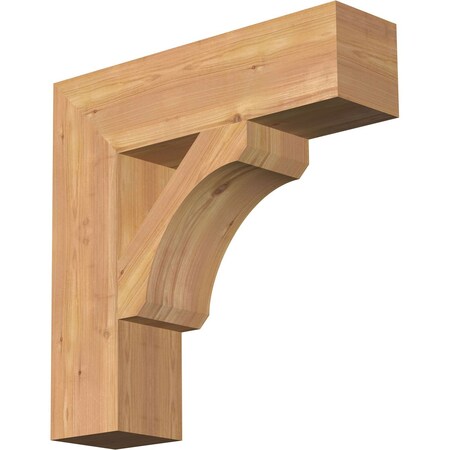 Legacy Block Smooth Bracket, Western Red Cedar, 5 1/2"W x 22"D x 22"H